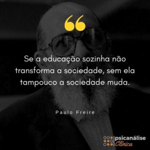 Frase de Paulo Freire Frase