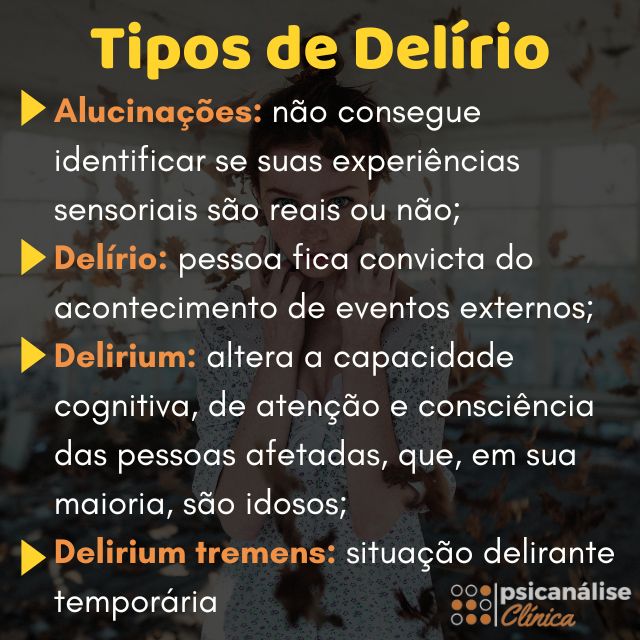 O que é delírio tipos