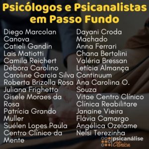 Psicanalistas em Passo Fundo Resumo