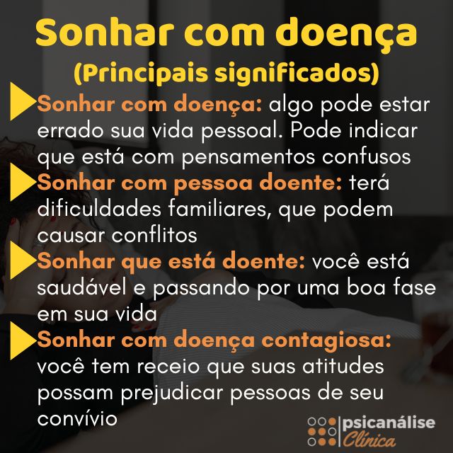 Sonhar com doença resumido