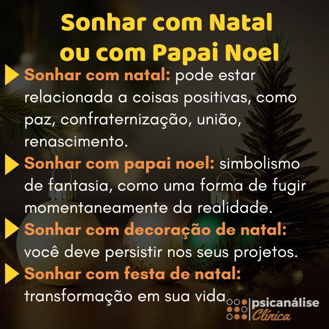 sonhar com natal resumido