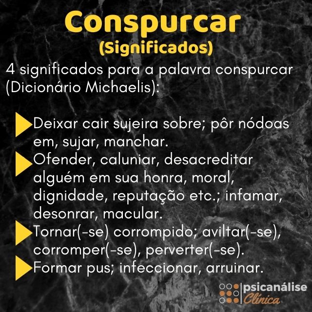 Conspurcar significados