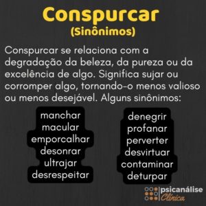 Conspurcar sinonimos