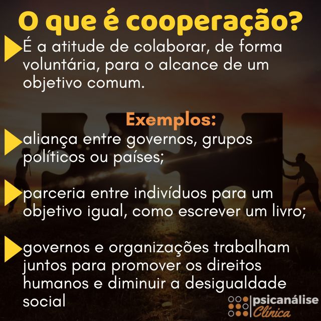 Cooperação Significado resumido