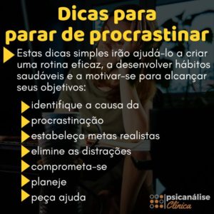 O que é procrastinação Dicas