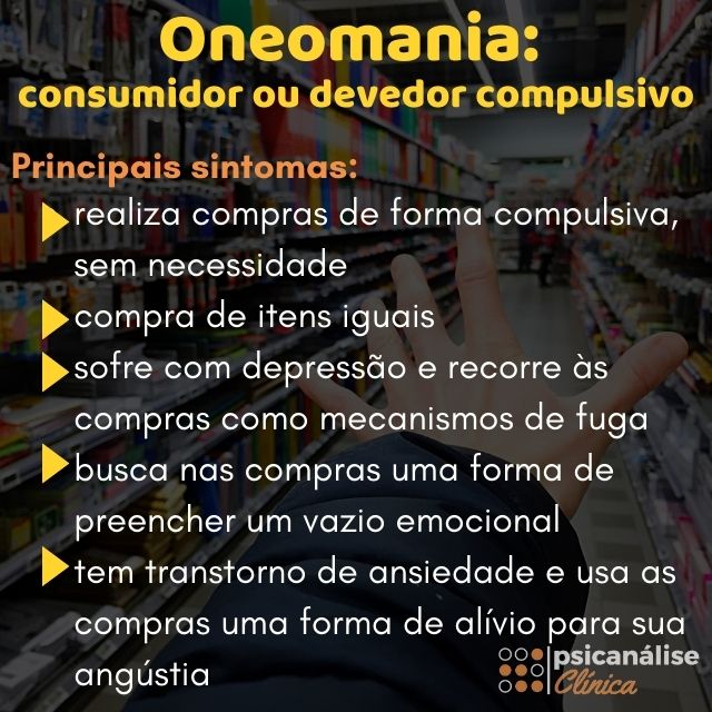 Oneomania sintomas