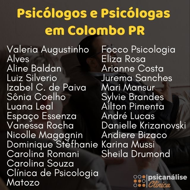 Psicólogas em Colombo Lista