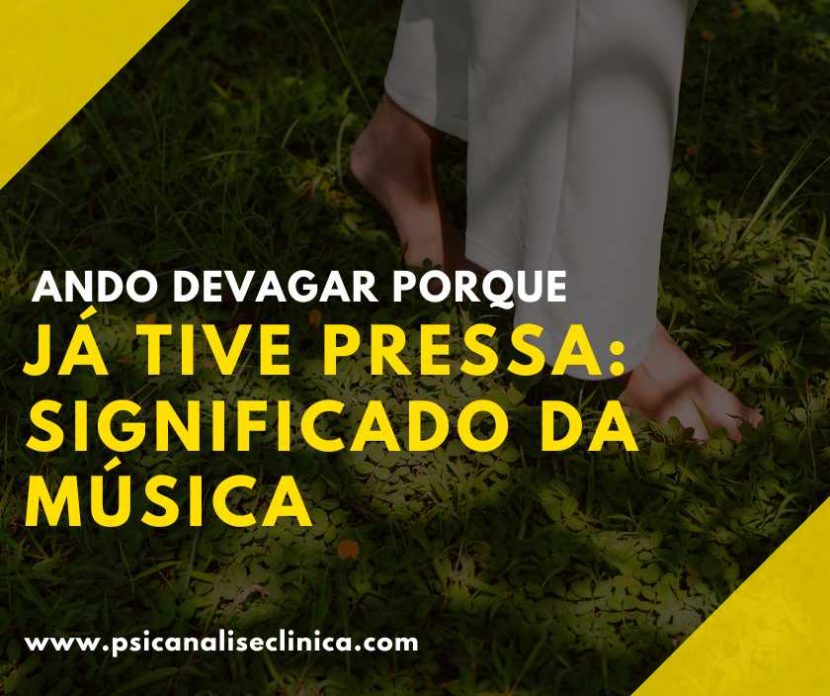 música ando devagar porque já tive pressa