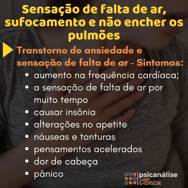 Sensação de falta de ar resumido