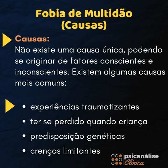 Fobia de multidão causas