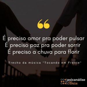 ando devagar porque já tive pressa trecho