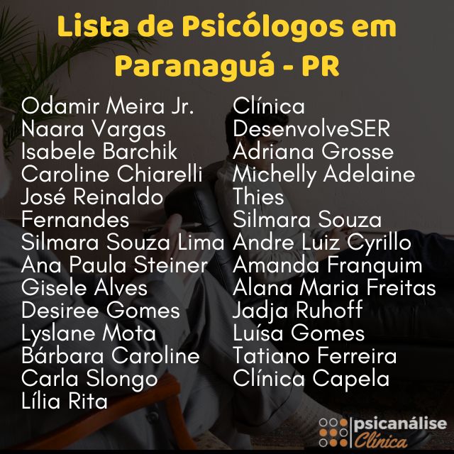psicólogos em Paranaguá - lista