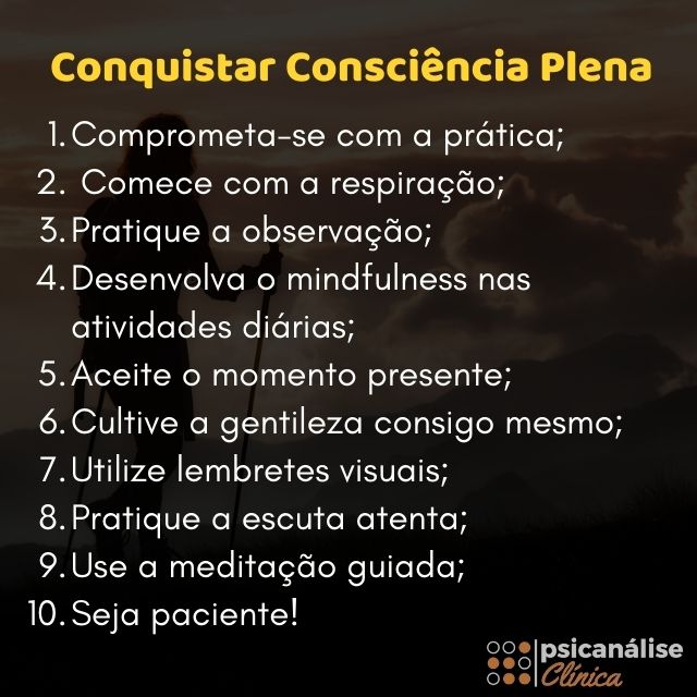 consciência plena mapa mental