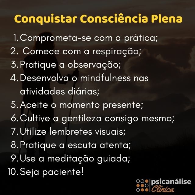 consciência plena mapa mental