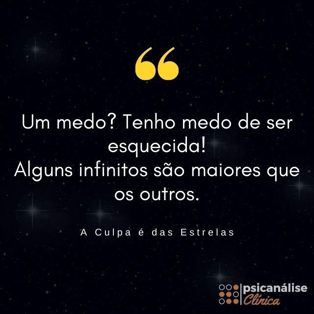 livro a culpa é das estrelas frase