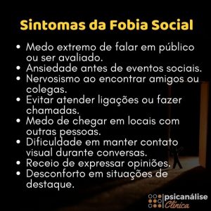 fobia social sintomas