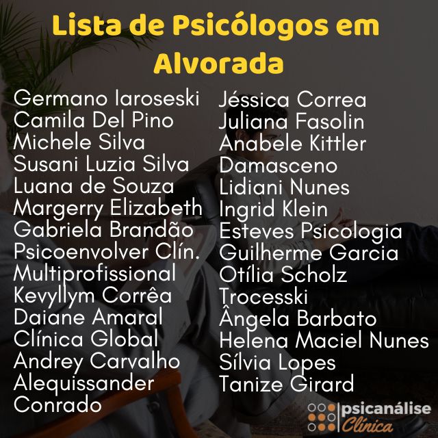 psicólogas em alvorada lista