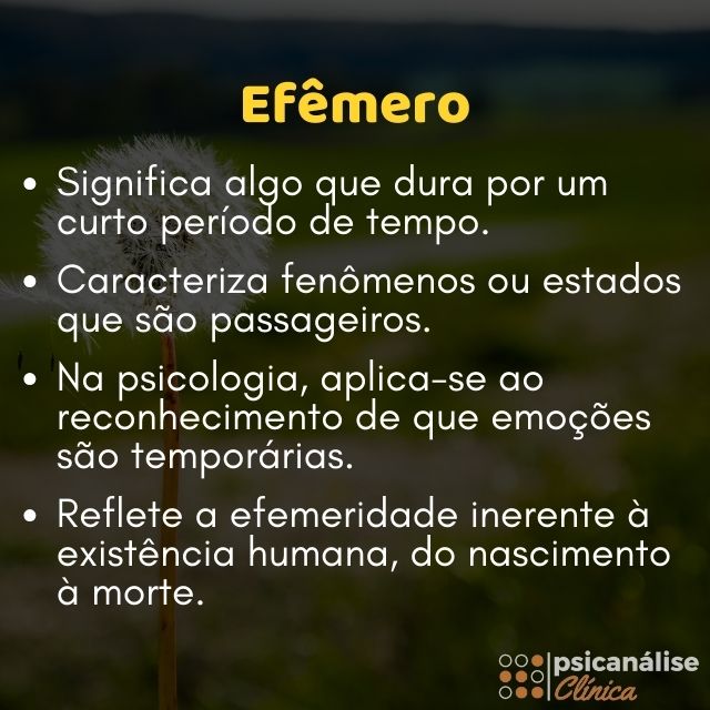 efêmero resumo