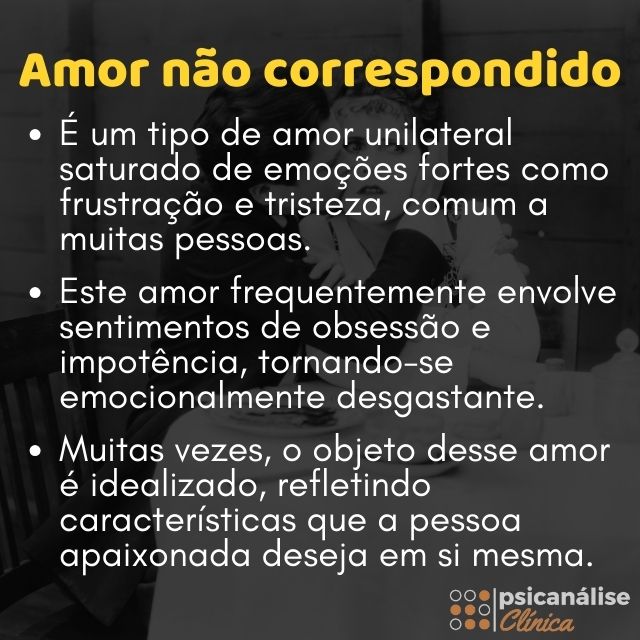 amor não correspondido resumo