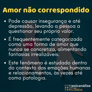 amor não correspondido mapa mental
