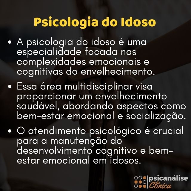 psicologia do idoso mapa mental