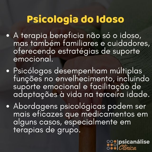 psicologia do idoso mapa mental