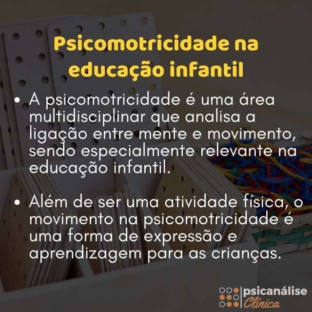 psicomotricidade na educação infantil resumo