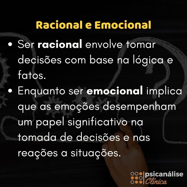 racional e emocional mapa mental