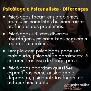 Diferença entre Psicanalista e Psicólogo resumo