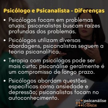 Diferença entre Psicanalista e Psicólogo - Psicanálise Clínica