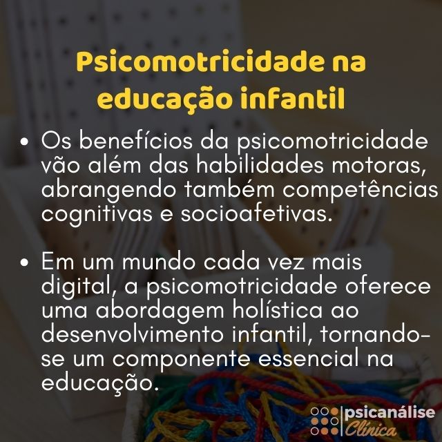 psicomotricidade na educação infantil mapa mental 