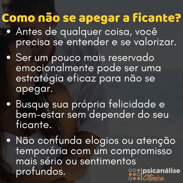 como não se apegar a ficante dicas