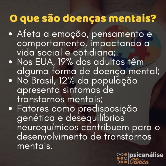 o que sao doencas mentais mapa mental