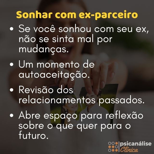 sonhar com ex-parceiro dicas