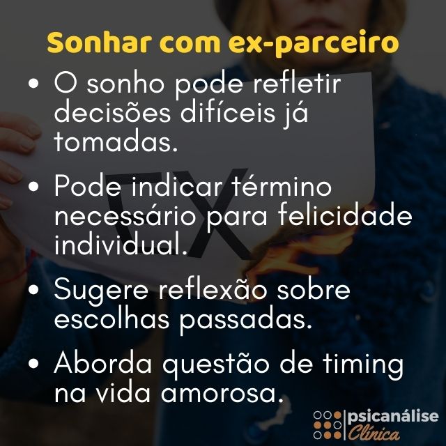 sonhar com ex-parceiro resumo