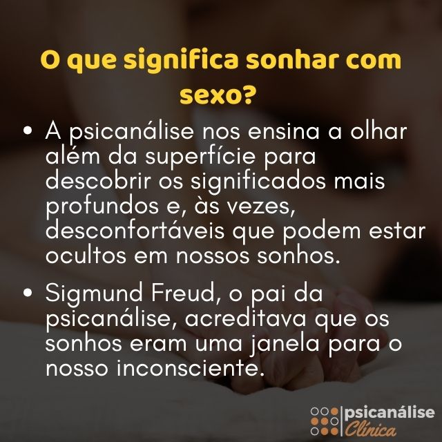 sonhar com sexo resumo