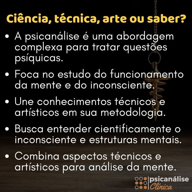 psicanálise é ciencia resumo