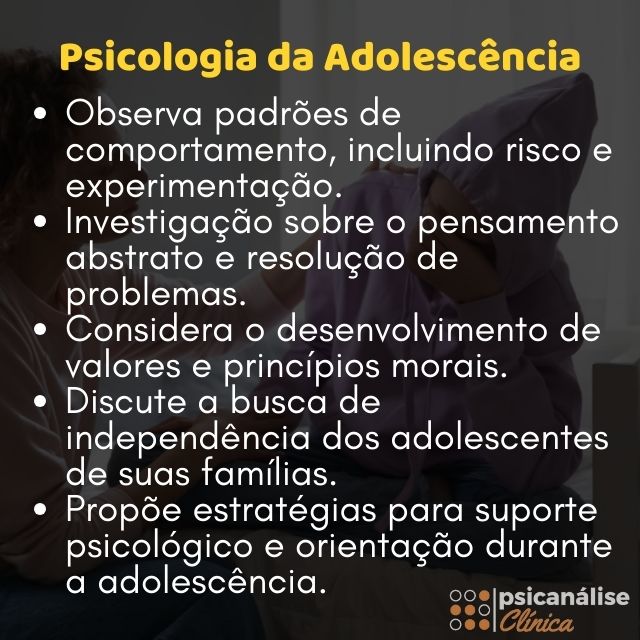 psicologia da adolescencia mapa mental