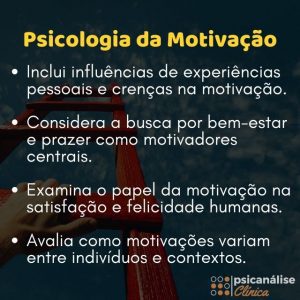 psicologia da motivação mapa mental