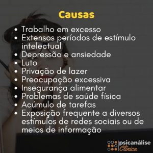causas do cansaço mental