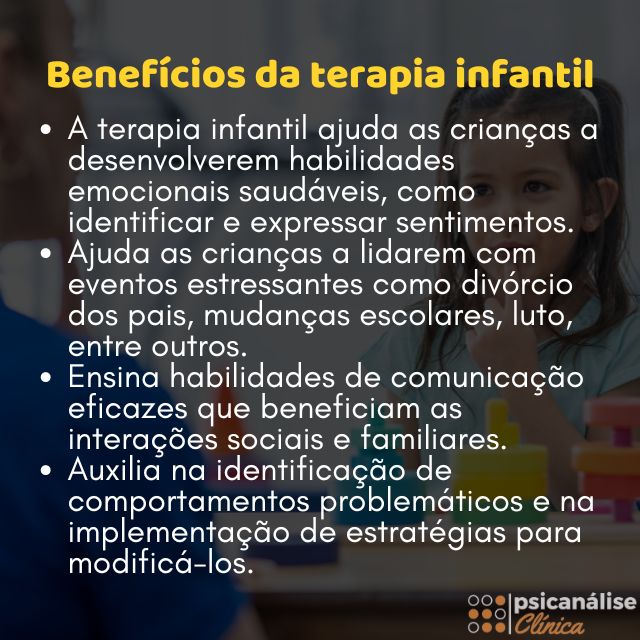 Benefícios da terapia infantil