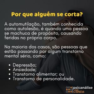 corte no braço feitos pela própria pessoa