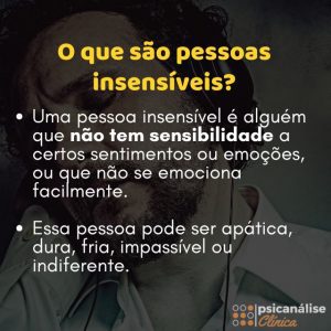 pessoas insensíveis