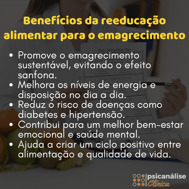 Benefícios da reeducação alimentar para o emagrecimento