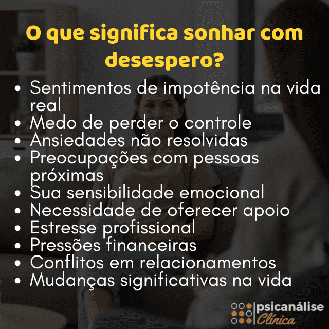 SONHAR COM DESESPERO