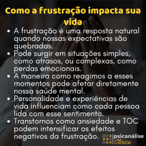 frustrações dicas