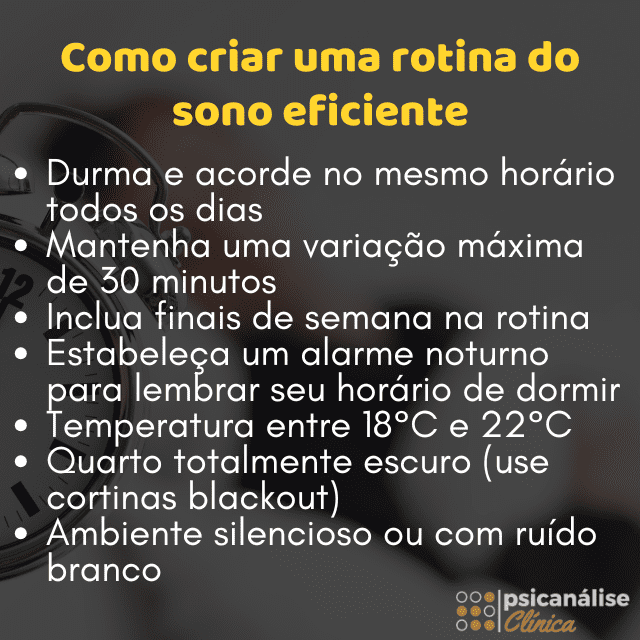 guia do sono dicas