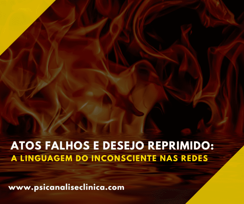 Atos falhos, desejo reprimido e inconsciente se revelam nas redes sociais, revelando os conflitos internos do sujeito digital.