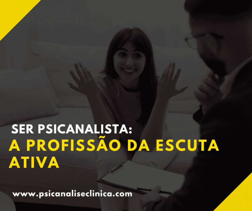 Ser psicanalista é exercer uma profissão comum ligada à saúde mental e assumir uma forma muito específica e delicada de escuta ativa
