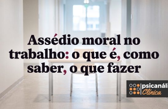 Assédio moral no trabalho artigo texto